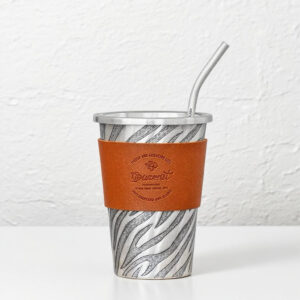 999 Pure Silver Water Ripple Mug-Handmade Coffee Cup