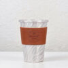 999 Pure Silver Water Ripple Mug-Handmade Coffee Cup