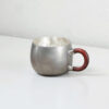 999 Pure Silver Cup - Hand-Engraved Peony Flower Design