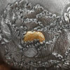 999 Pure Silver Cup - Hand-Engraved Peony Flower Design