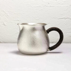 Pure 999 Silver Hammered Teacup - Tea Division Cup