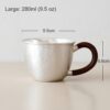 Handmade Ribbed Pure Silver Cup - 999 Fine Silver Craftsmanship