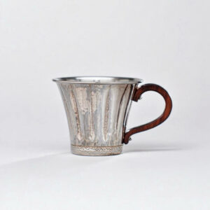 999 Pure Silver Handmade Coffee Cup - Heat Insulated Luxury Mug