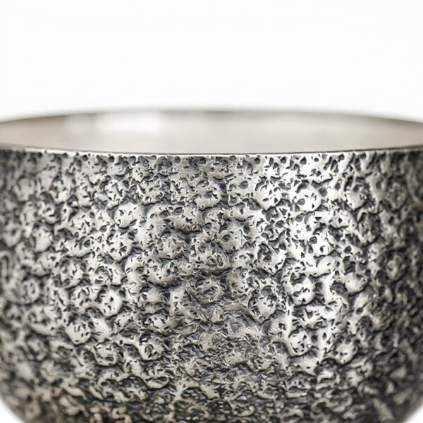 Wasteland Pattern Silver Cup - 999 Pure Silver Handcrafted Cup